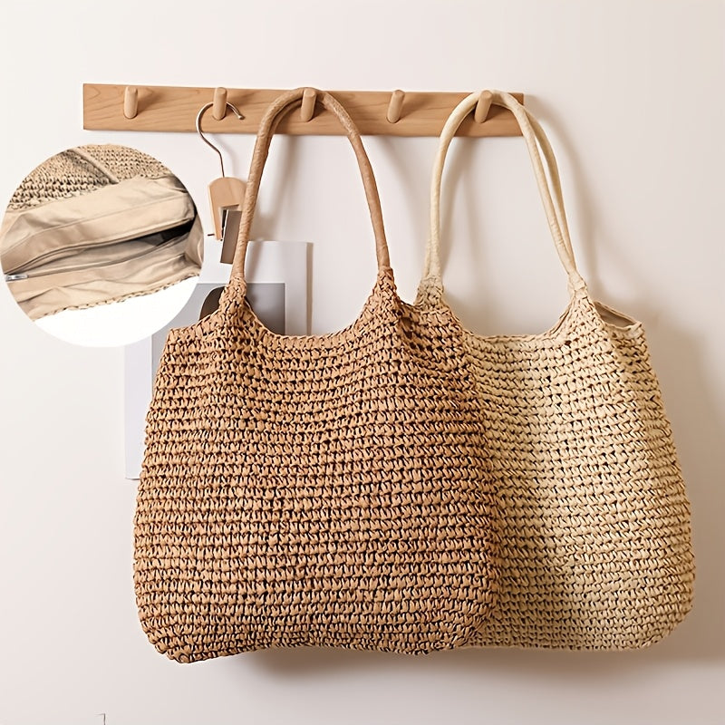 Natalina | Bolso Bandolera de Paja Trenzada - Natural