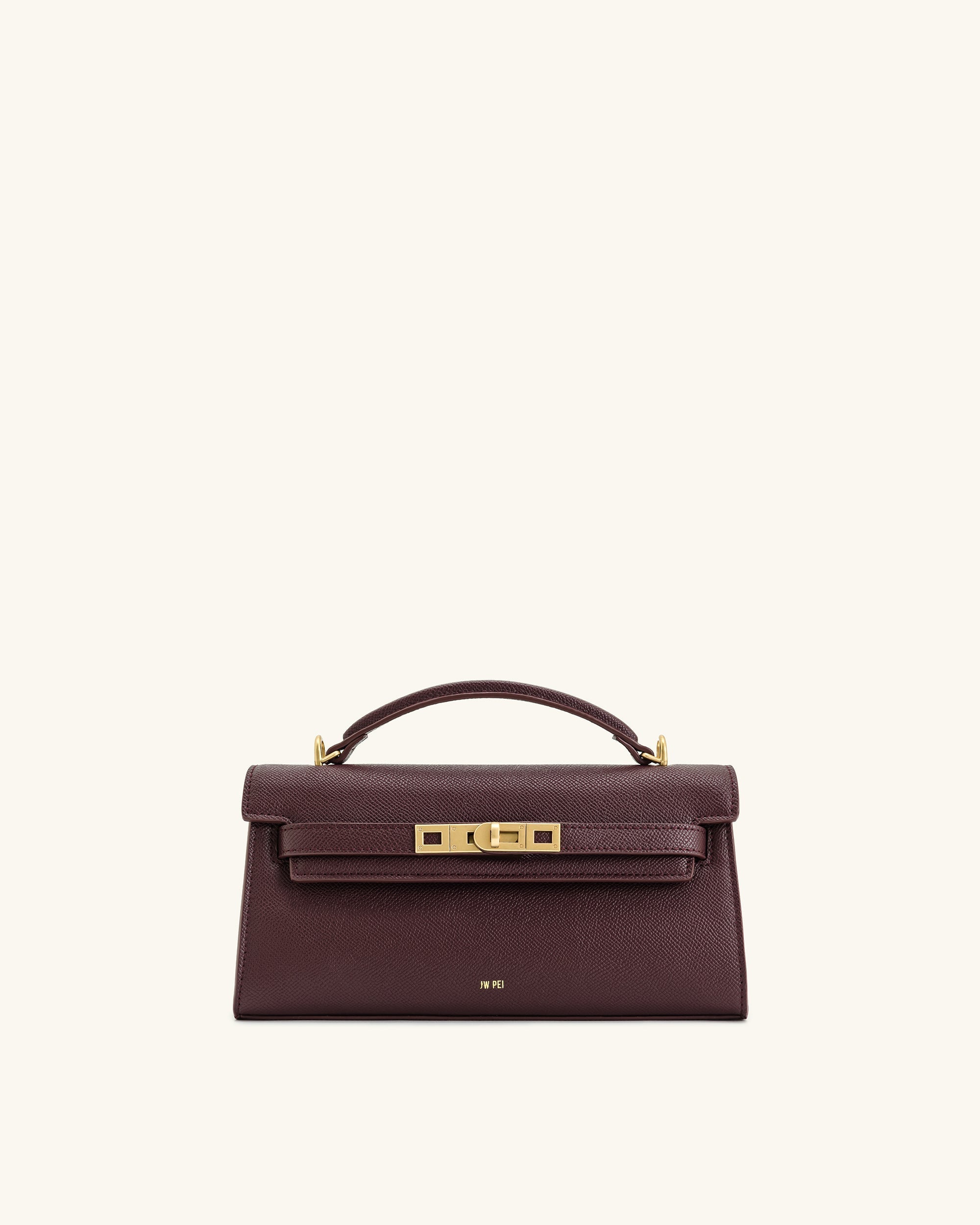 Bolso con asa superior Noor - Borgoña intenso
