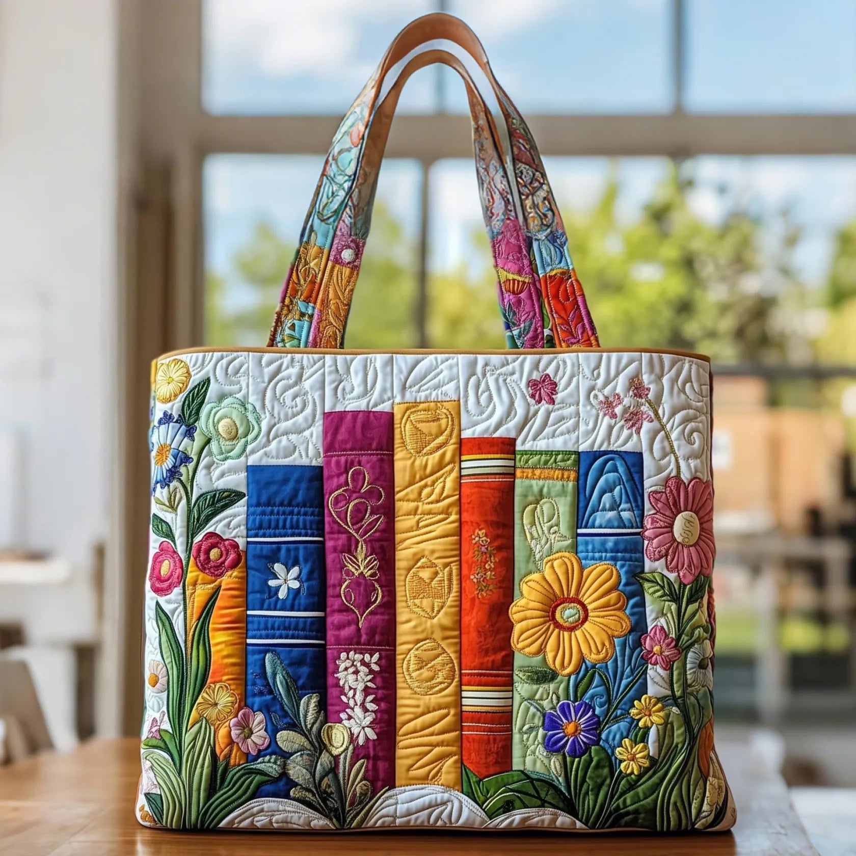 Bolso Artesanal biblioteca florida – Dos Tamaños