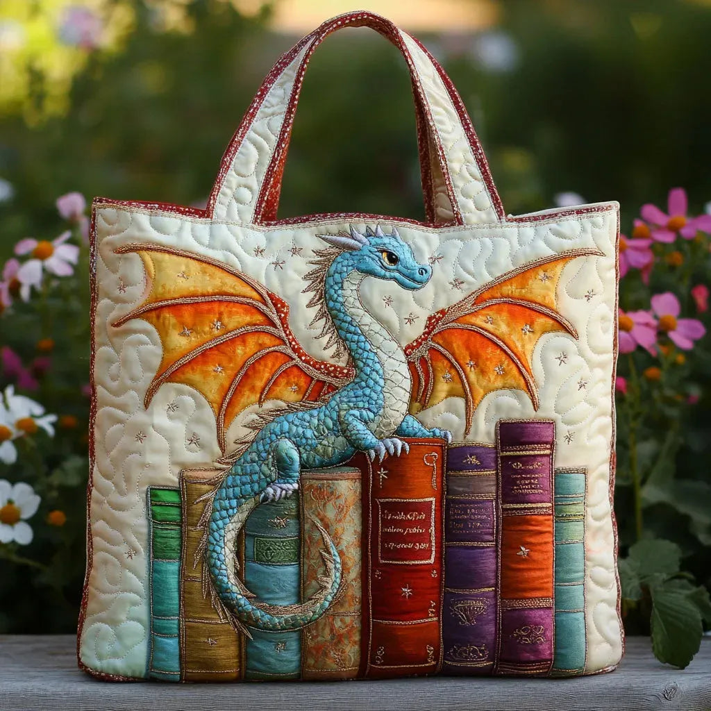 Bolso Acolchado dragón guardián de los libros – Para Amantes de los Libros
