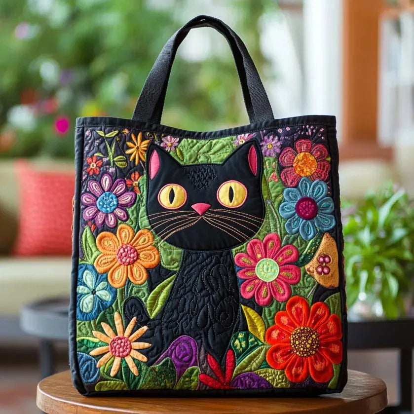 Bolso Artesanal gata negra – Idea de Regalo