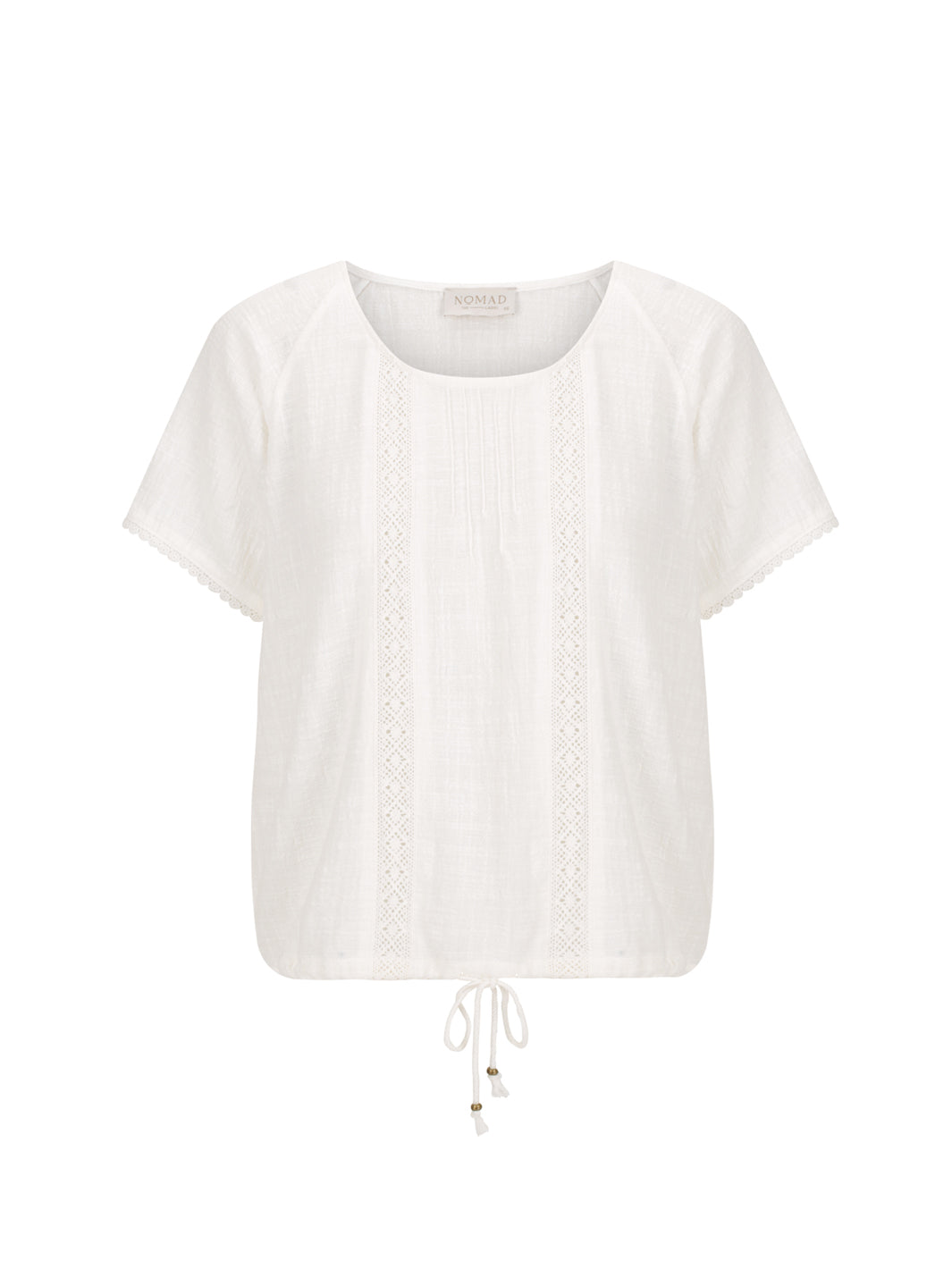 Blusa Daisy de Algodón Orgánico Marfil
