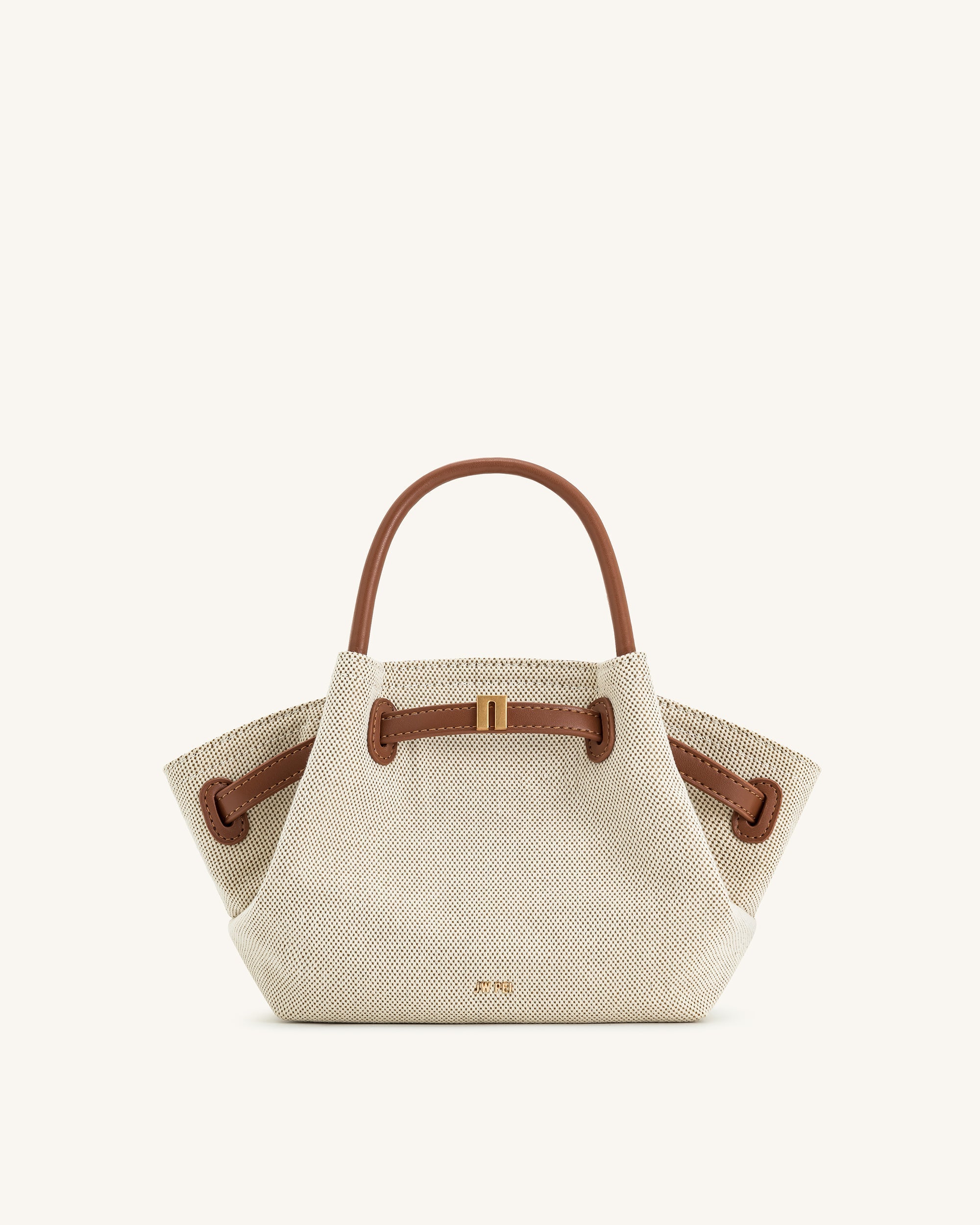Bolso de mano Hana Mini - Lienzo marrón