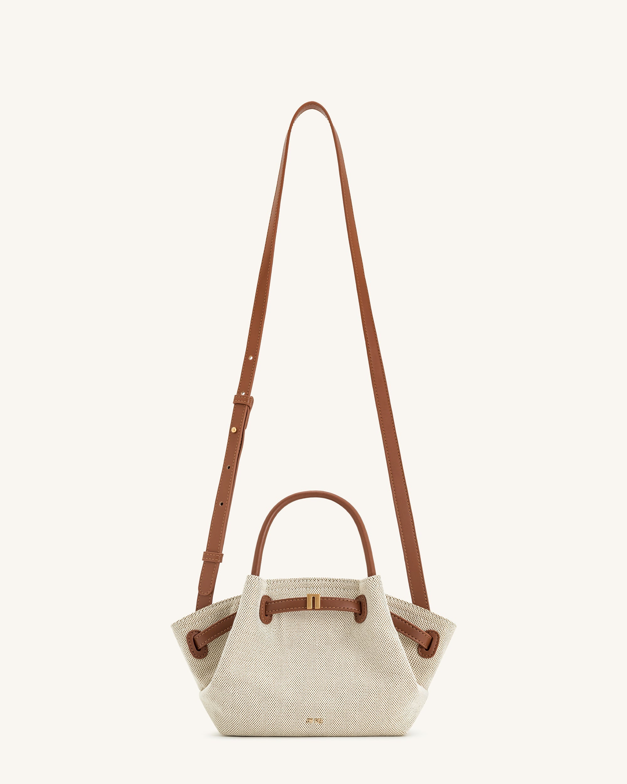 Bolso de mano Hana Mini - Lienzo marrón