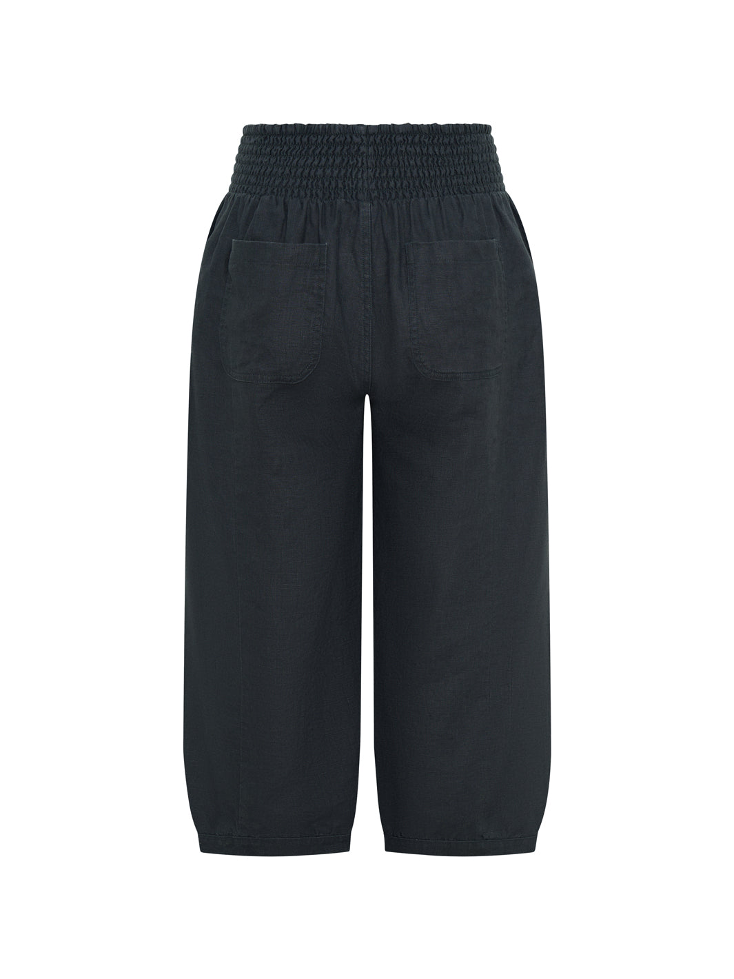 Pantalón Cropped Marrakech de Lino Francés Antracita
