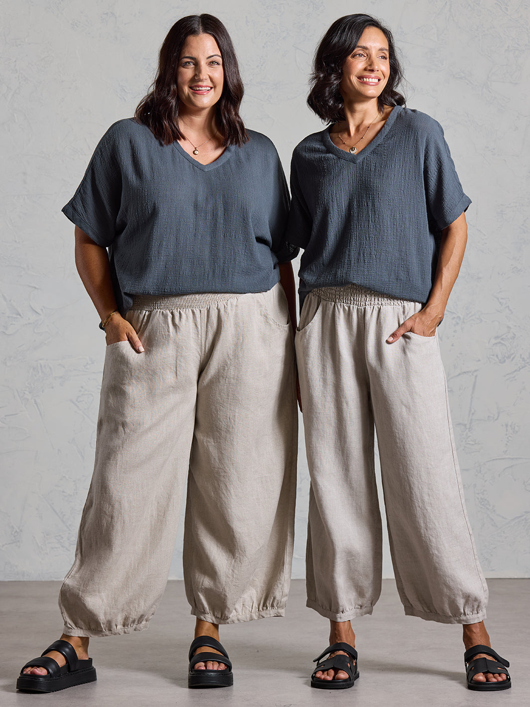 Pantalón Sadhu de Lino Francés Avena