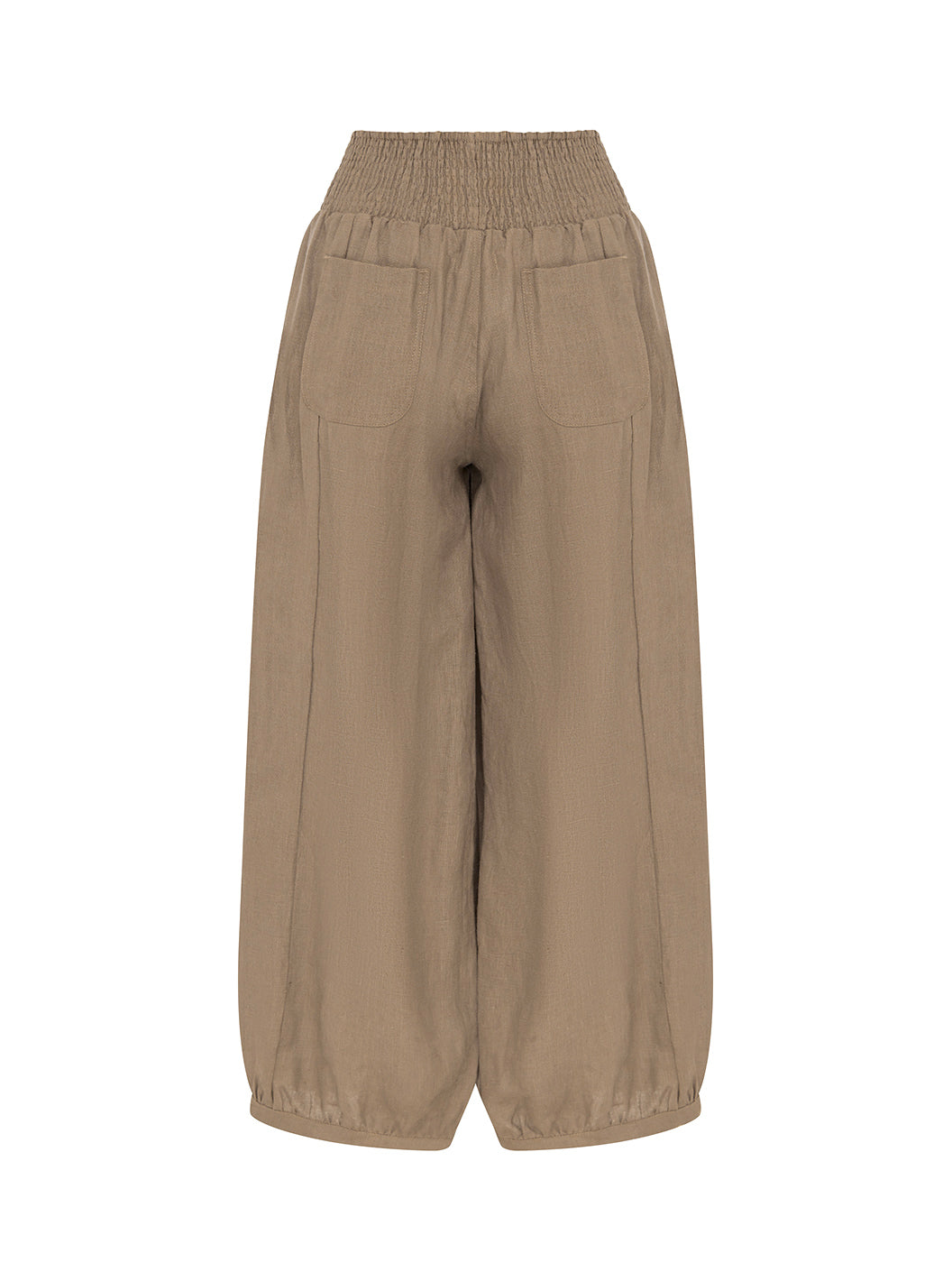 Pantalón Sadhu de Lino Francés Canela