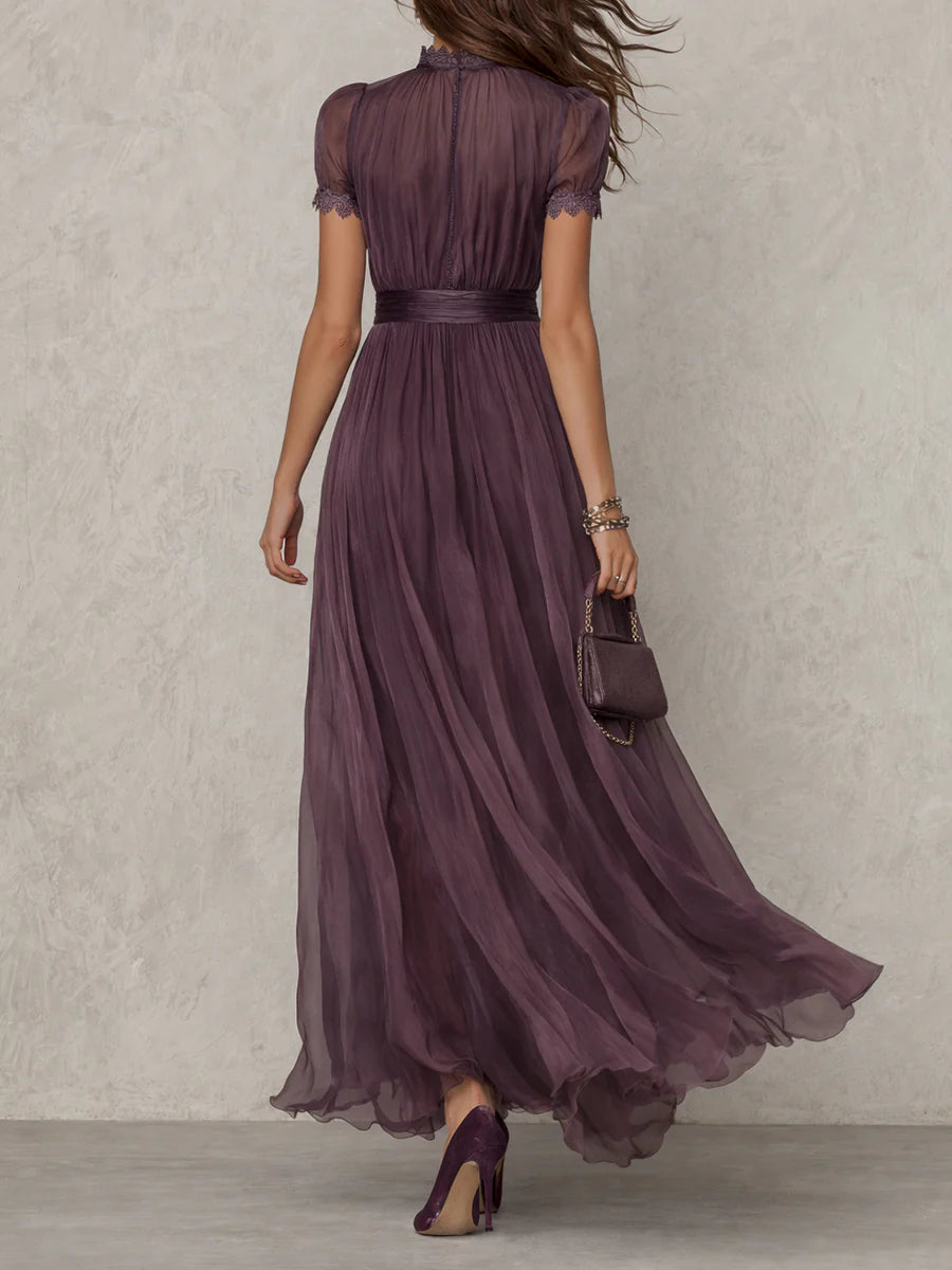 Vestido Largo Flavia en Tejido de Lujo