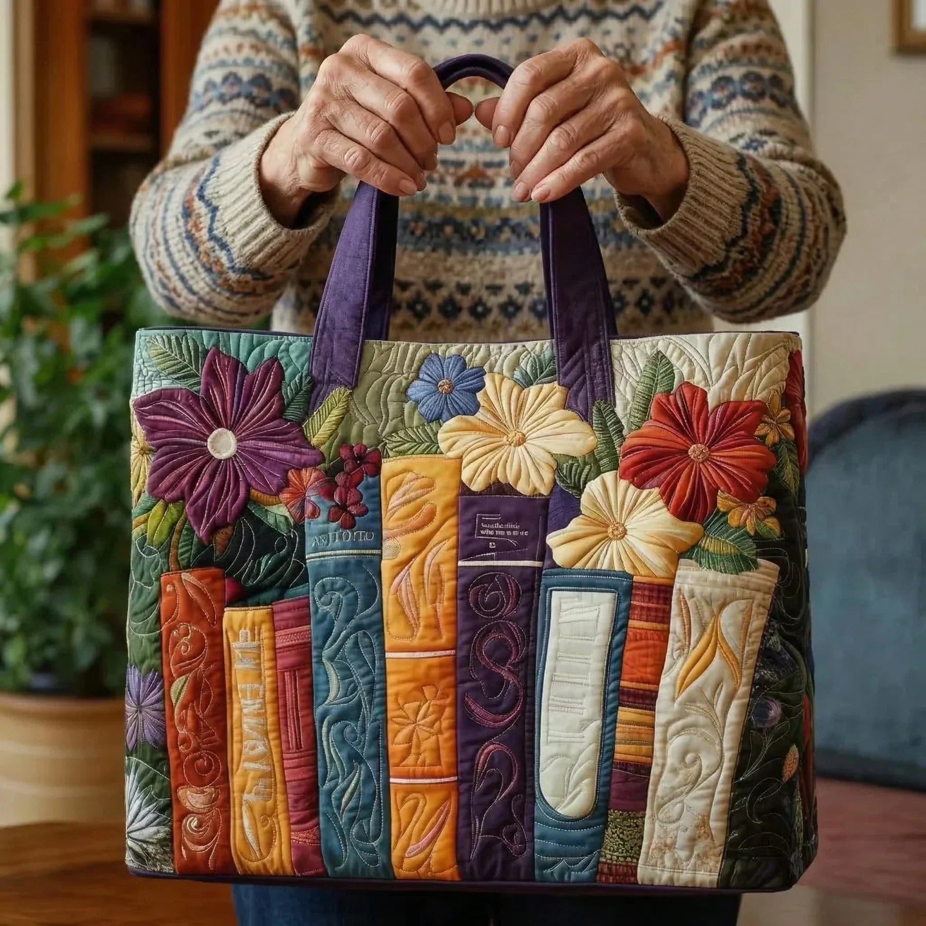 Bolso Artesanal amantes de los libros – Dos Tamaños