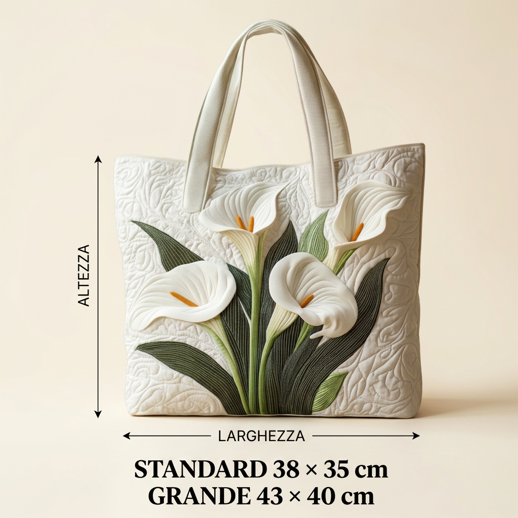 Bolso Artesanal calas blancas – Elegante y Práctico