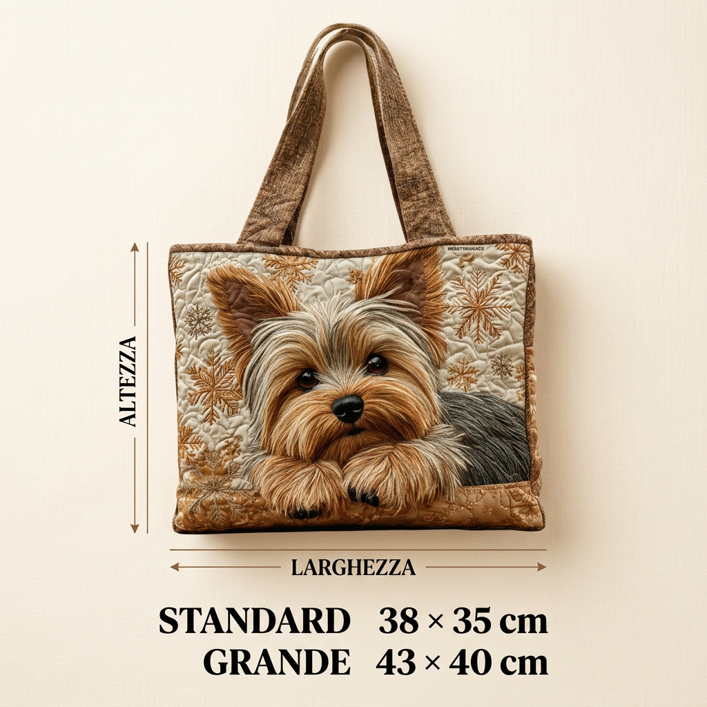 Bolso Artesanal tierno Yorkshire – Idea de Regalo