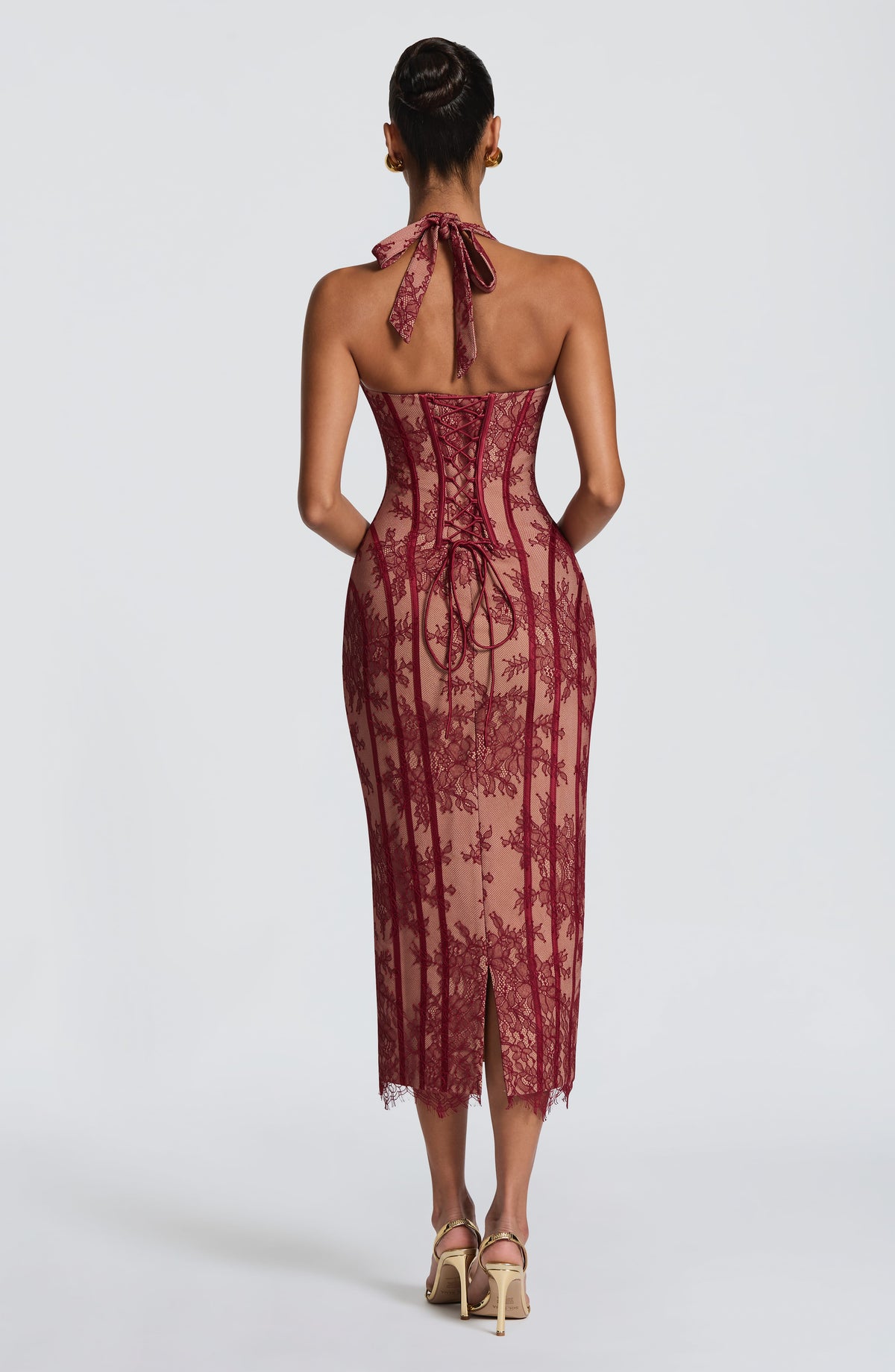 Rosa - Vestido maxi con corset