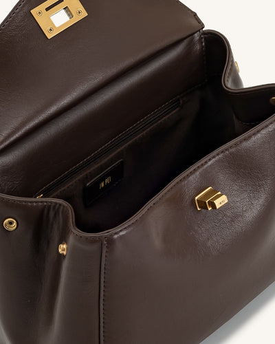 Bolso Lucia Classic Top - Marrón oscuro