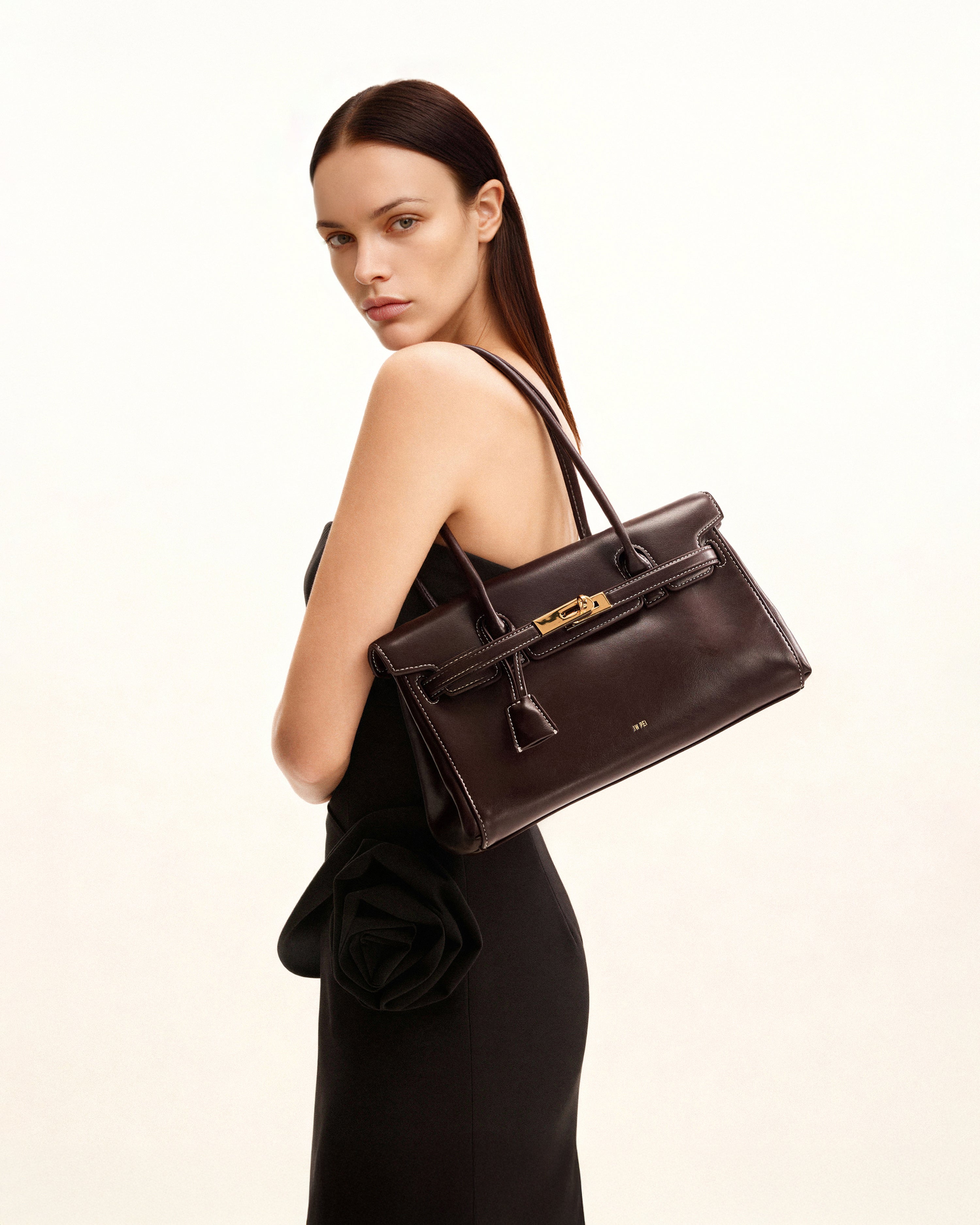 Bolso de hombro Yara - Marrón oscuro
