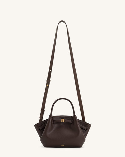 Bolso de mano Hana Mini - Marrón oscuro