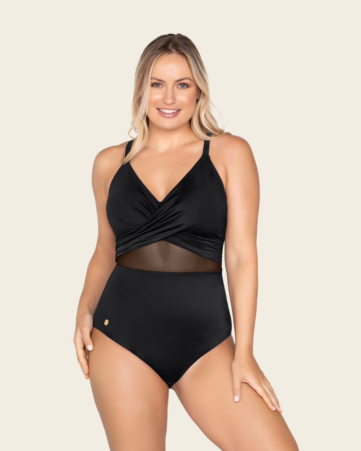 Bañador reductor con push up suave de pecho