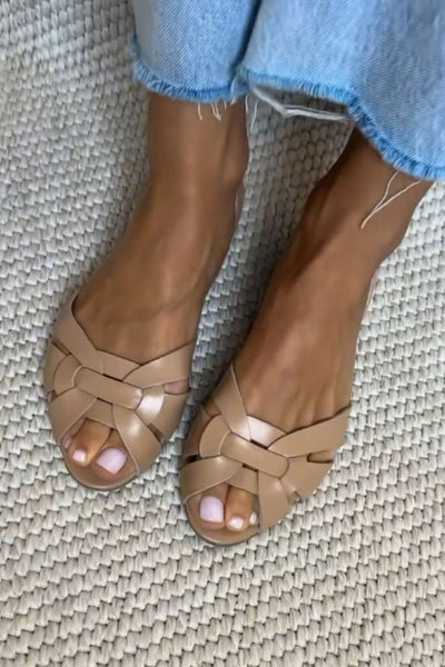 Serafina™ | Sandalias Trenzadas Naturaleza