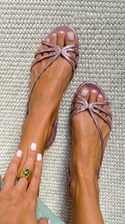 Camille™ | Sandalias Doradas, Elegancia Estival