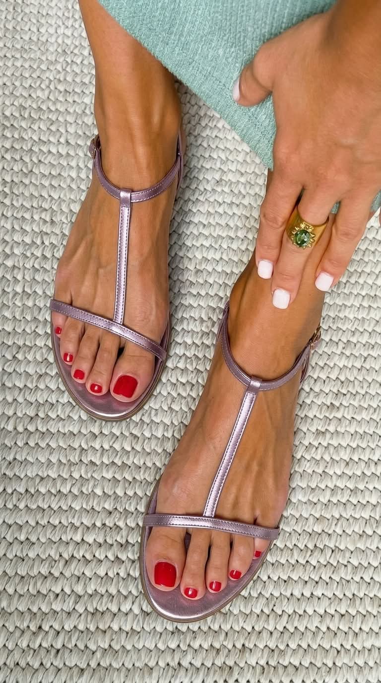 Bianca™| Sandalias Doradas Verano