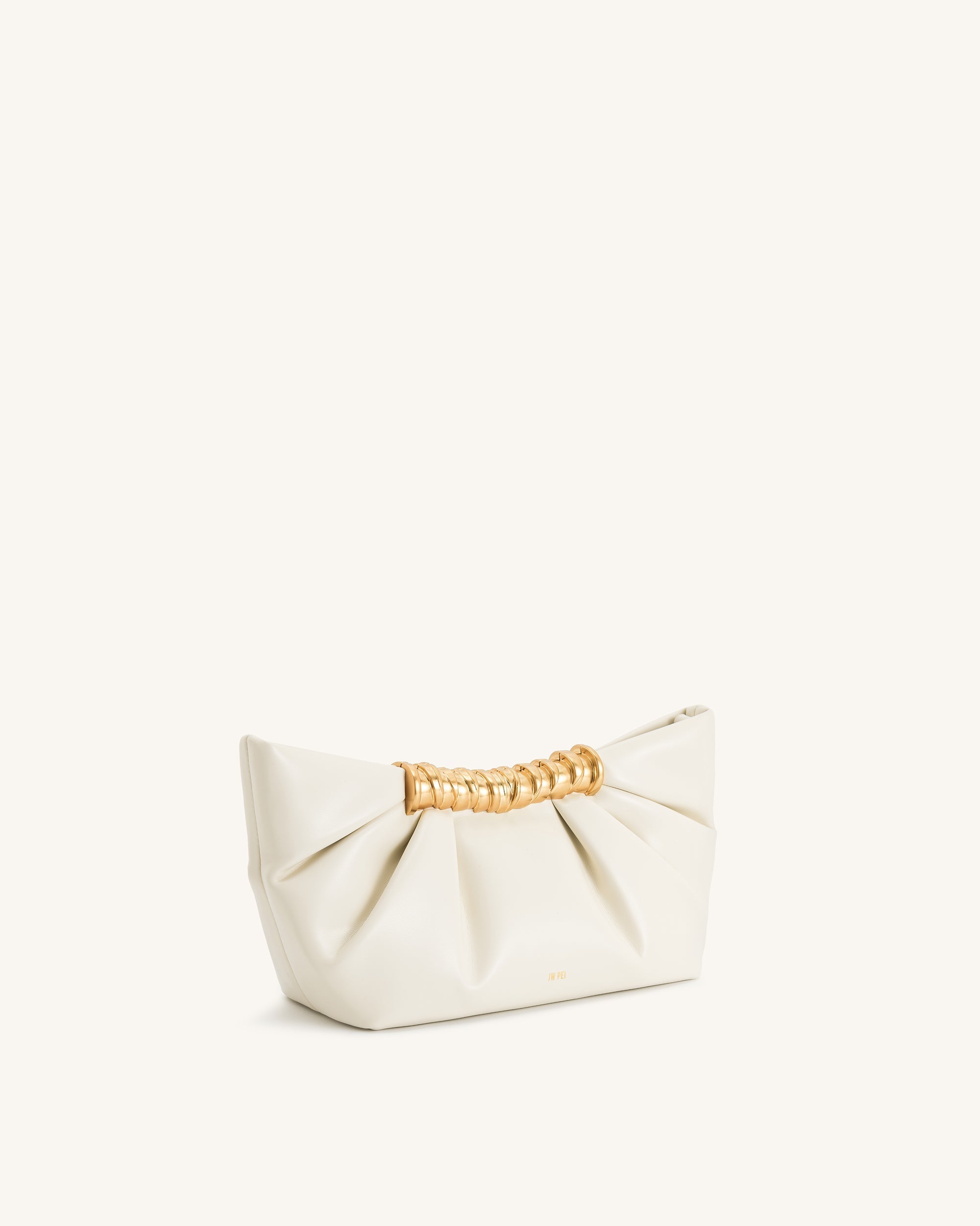 Embrague plisado Leia - Blanco