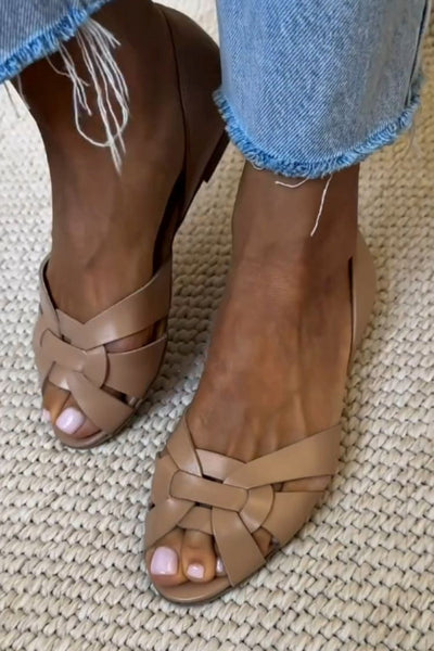 Serafina™ | Sandalias Trenzadas Naturaleza