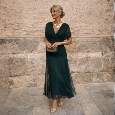 Eliza™ – Elegante vestido verde