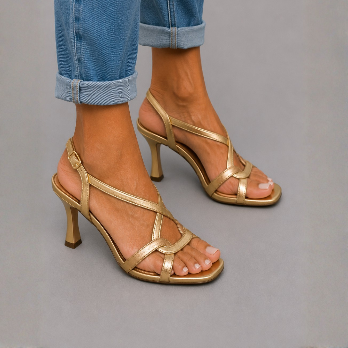 Soleil™ | Sandalias Doradas, Encanto Estival