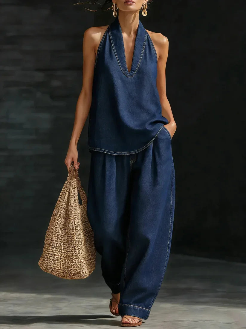 Martina | Conjunto Largo Fluido Escote en V
