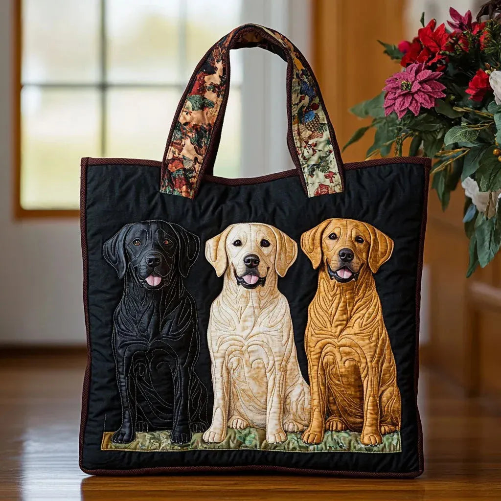 Bolso Artesanal tres Labrador – Idea de Regalo