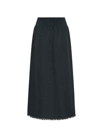 Aurora French Linen Skirt Charcoal