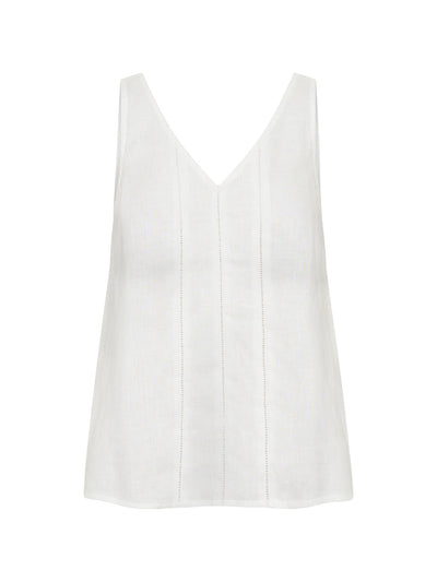Giana French Linen Top White