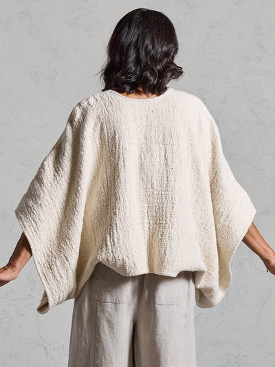 Bloom Cotton Shrug Ecru