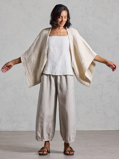 Bloom Cotton Shrug Ecru