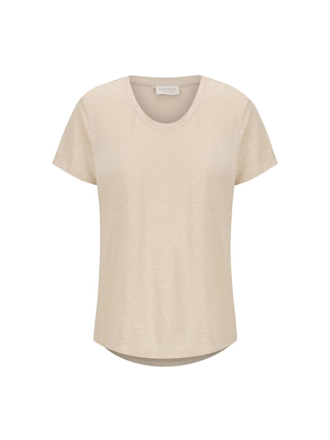 Camiseta Clovelly de Lino Francés Piedra