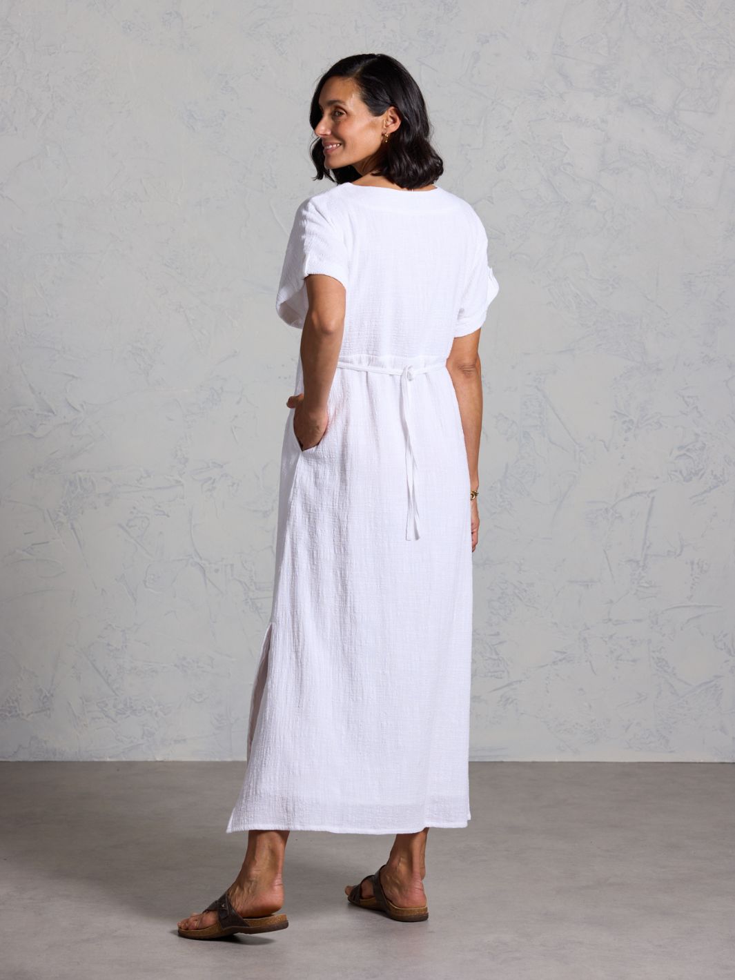 Vestido Catalina de Algodón Blanco