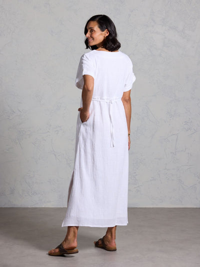 Vestido Catalina de Algodón Blanco