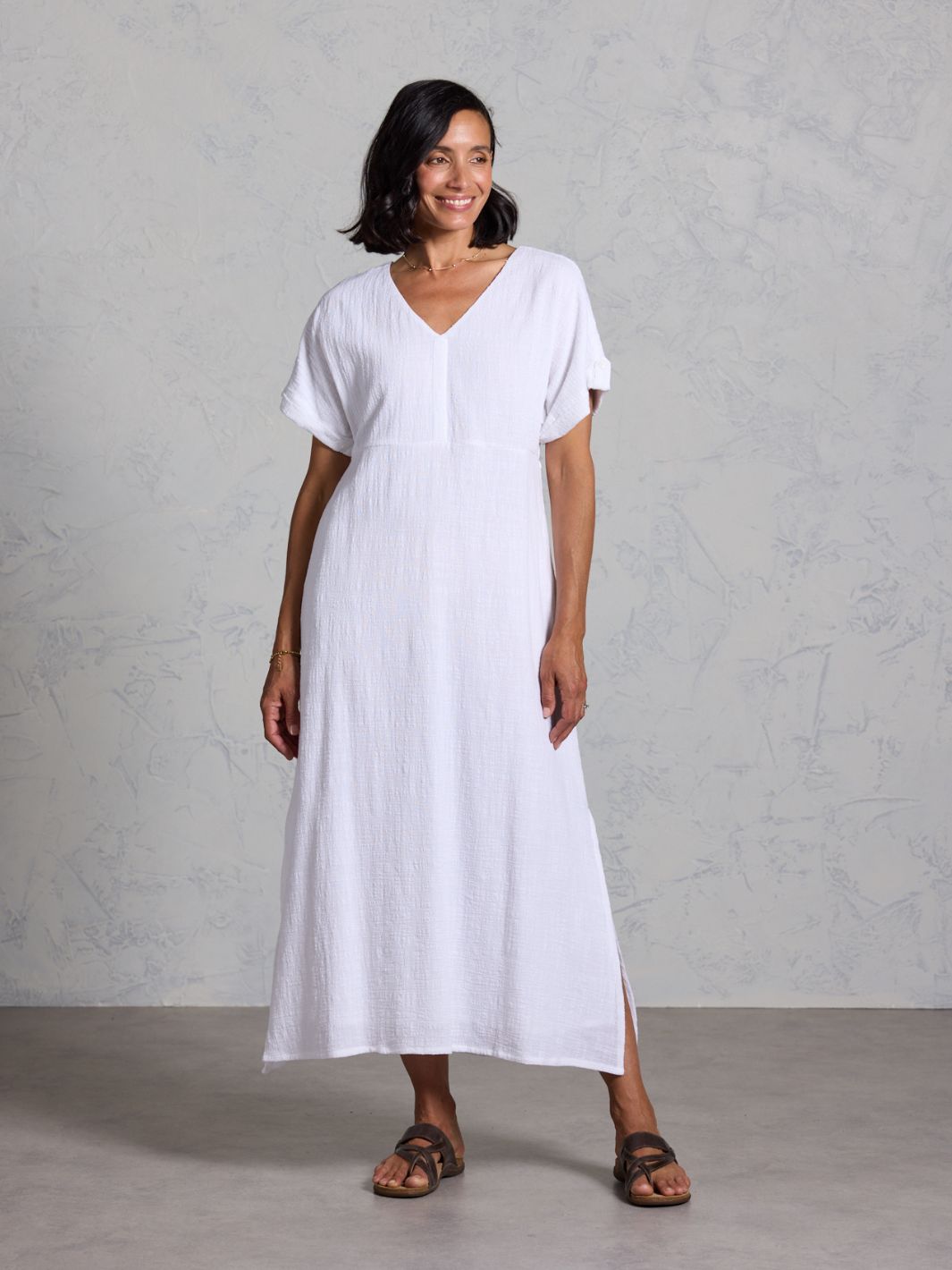 Vestido Catalina de Algodón Blanco