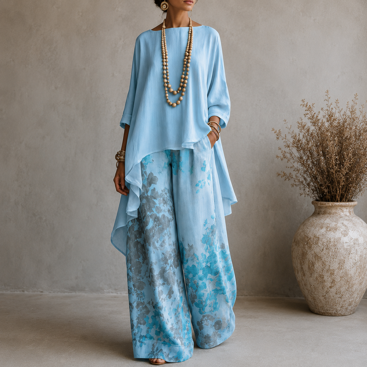 Ginevra | Conjunto Fluido Asimétrico Floral