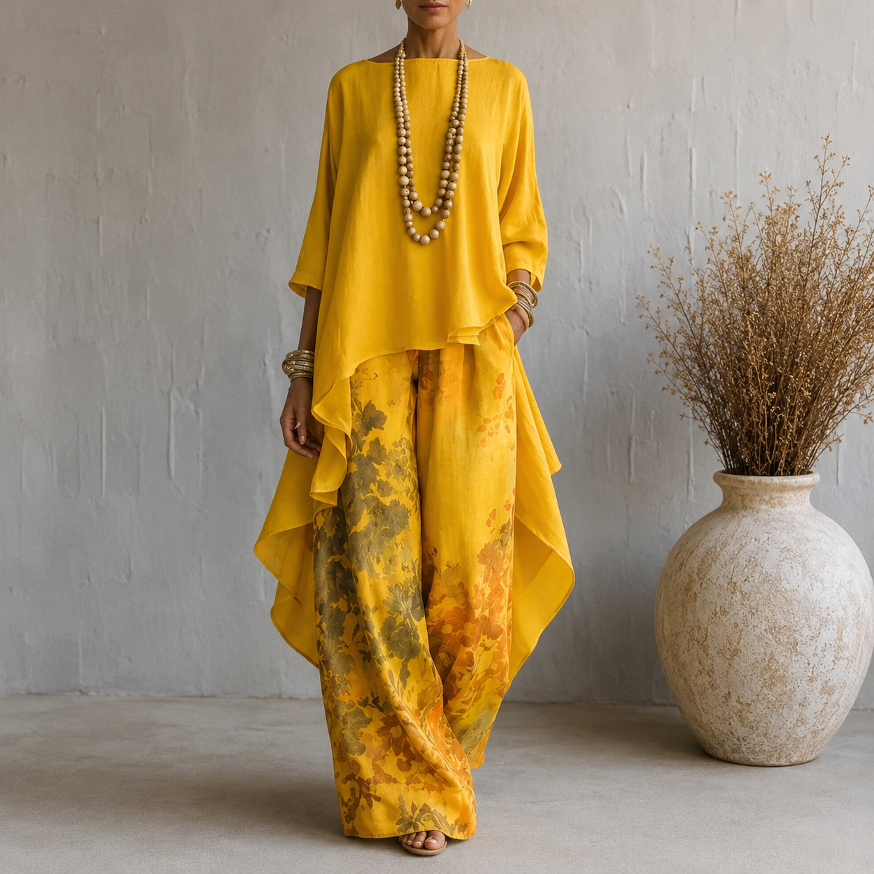 Ginevra | Conjunto Fluido Asimétrico Floral
