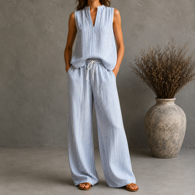 Livia | Conjunto Palazzo a rayas