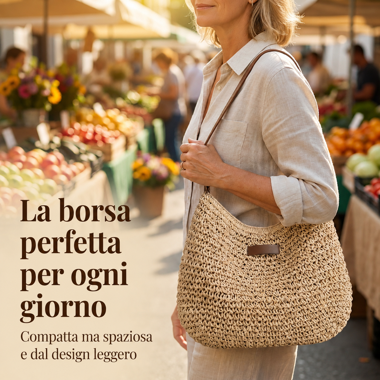 Colomba | Bolso Trenzado Elegante - Caqui