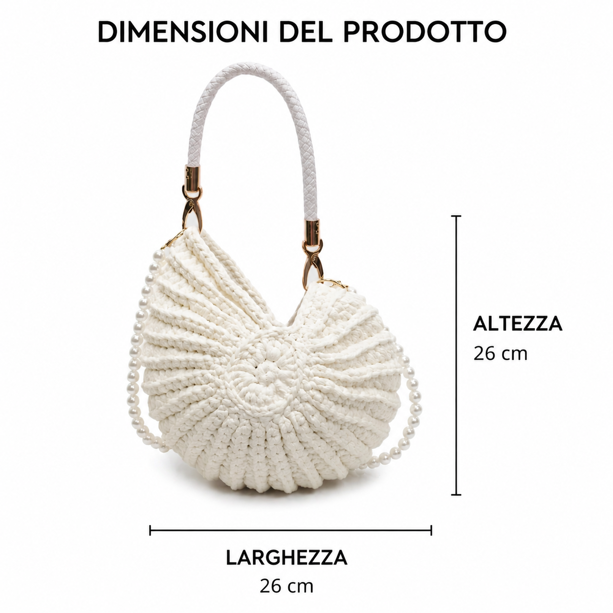 Tea | Bolso Tote Trenzado con Cadena - Camel