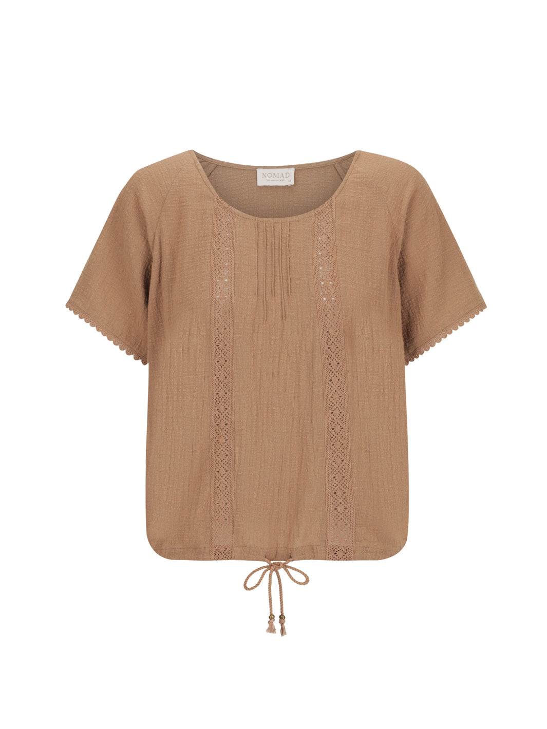 Blusa Daisy de Algodón Orgánico Canela