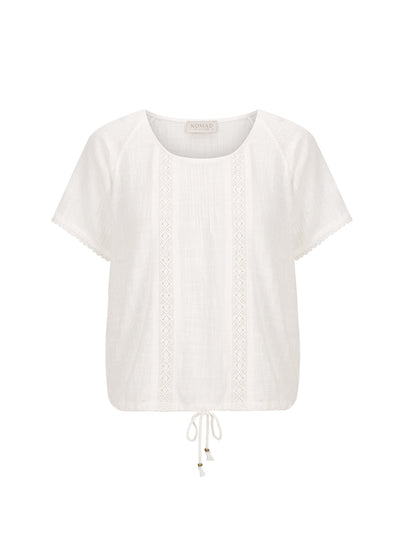 Blusa Daisy de Algodón Orgánico Marfil
