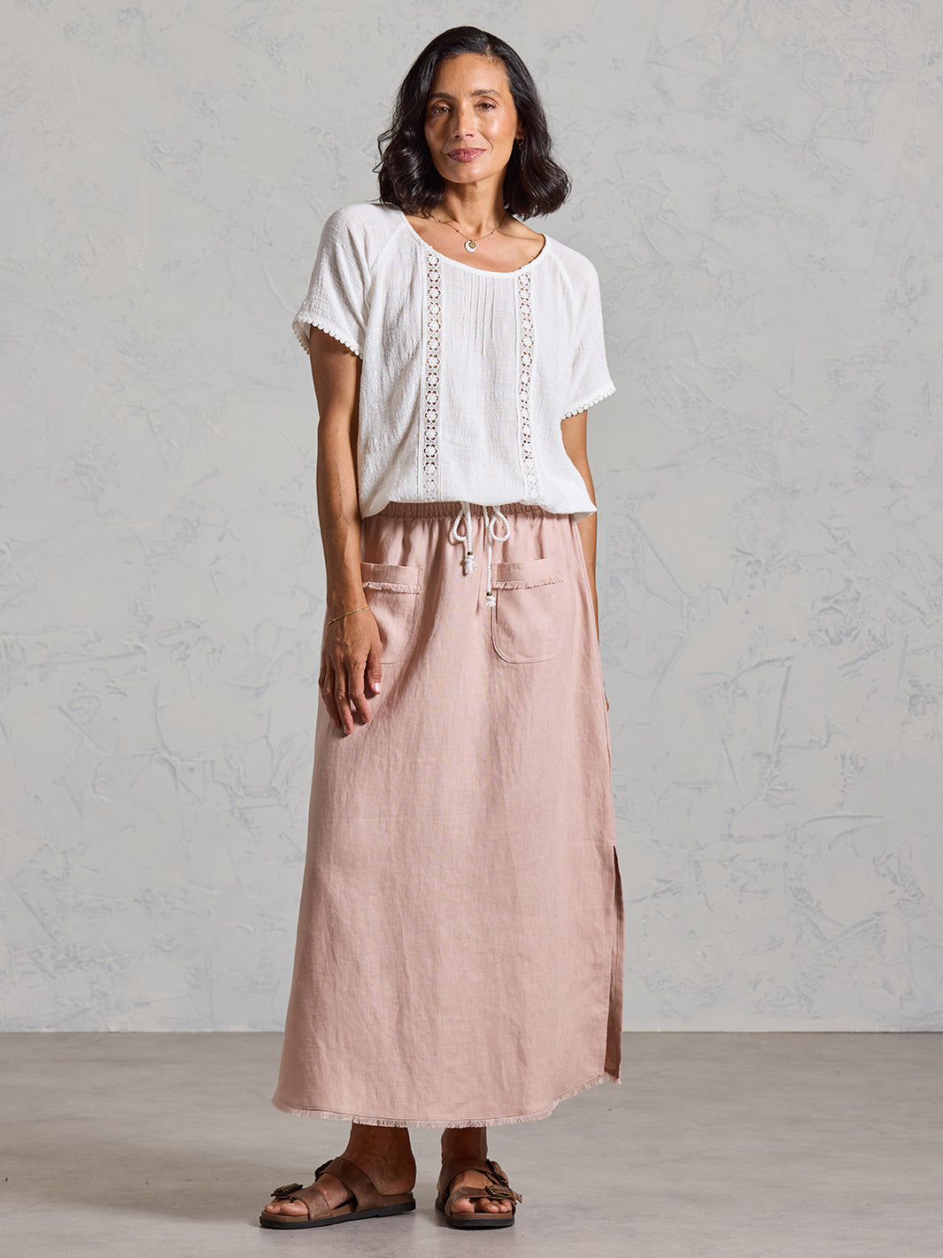 Blusa Daisy de Algodón Orgánico Marfil