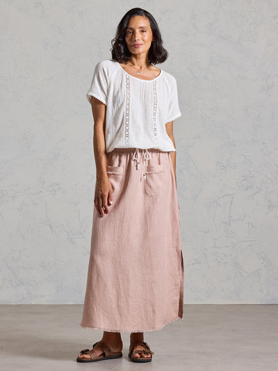 Blusa Daisy de Algodón Orgánico Marfil
