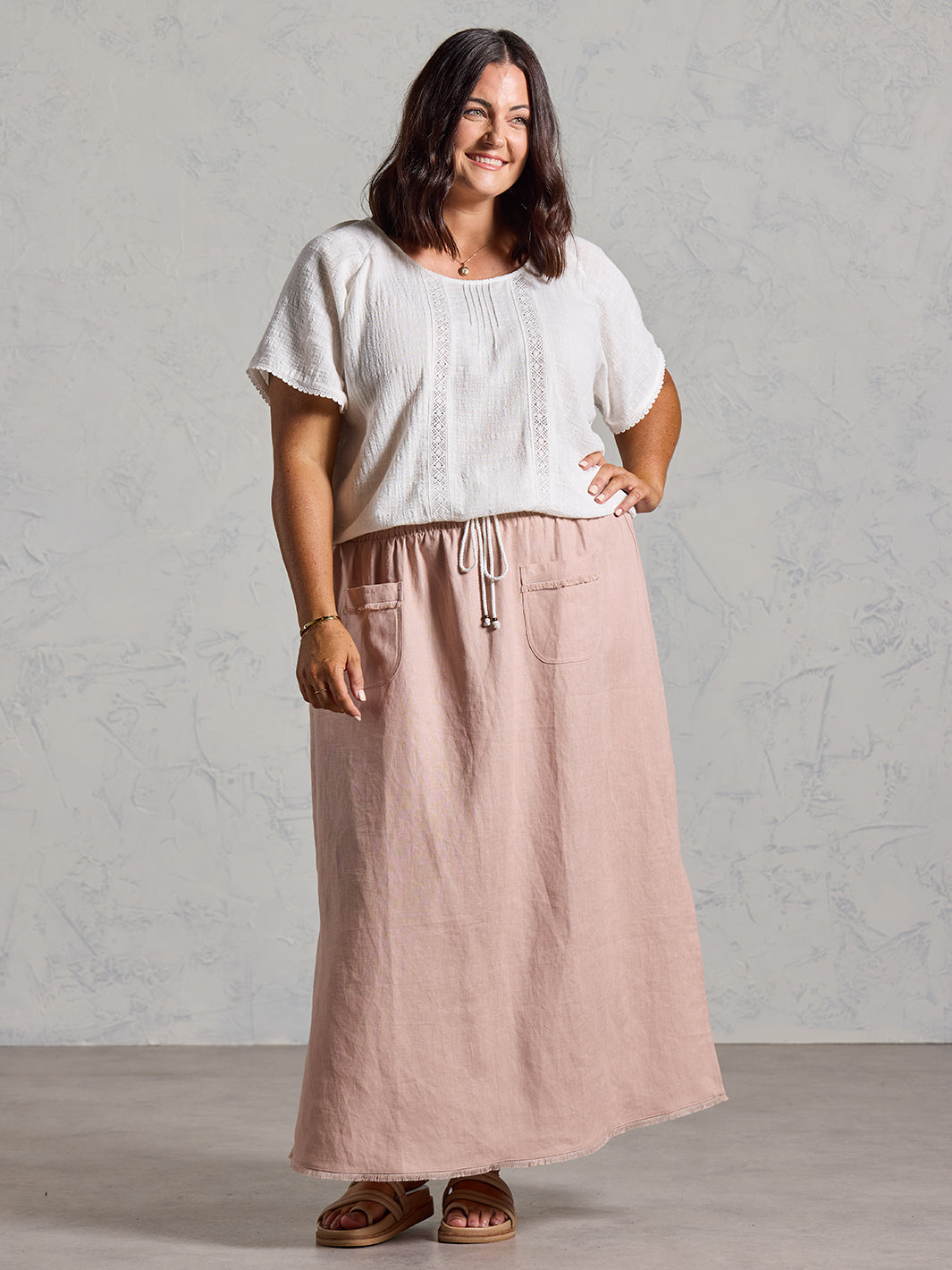 Blusa Daisy de Algodón Orgánico Marfil
