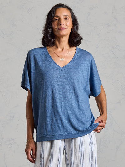 Iris Jersey T-Shirt Aegean Blue