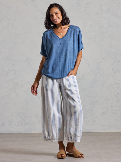 Iris Jersey T-Shirt Aegean Blue