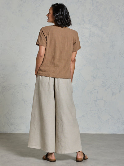 Daisy Organic Cotton Blouse Cinnamon